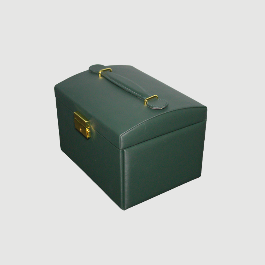 Joyero Organizador 3 niveles Verde