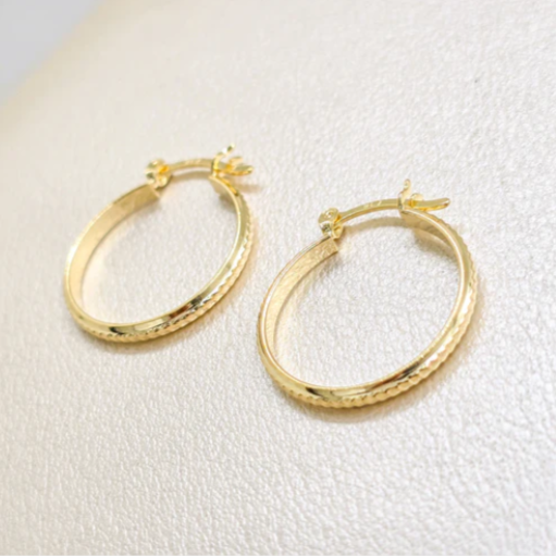 Aros Candonga tallada Mediana