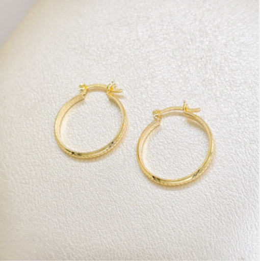 Aros Candonga tallada Mediana