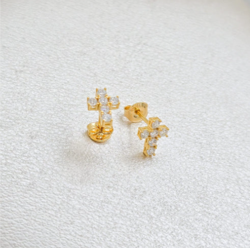 Aros Cruz Seis Circonias