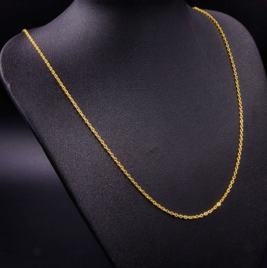 Cadena Tejido Aros Delgada