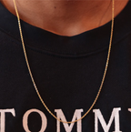 Cadena Tejido Aros Delgada