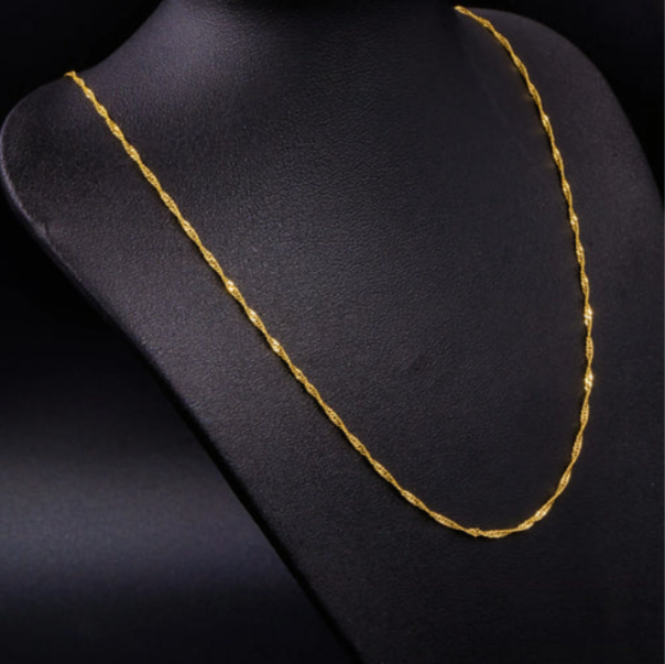 Cadena Tejido Singapur Alargada