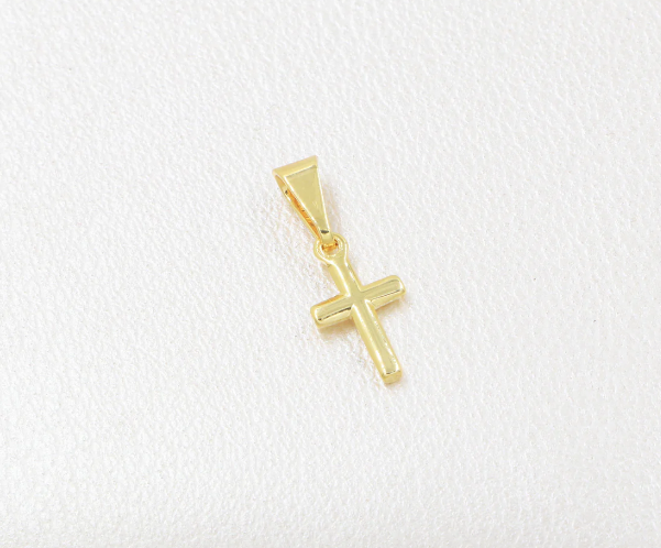 Colgante Mini Cruz Oro Laminado 18k