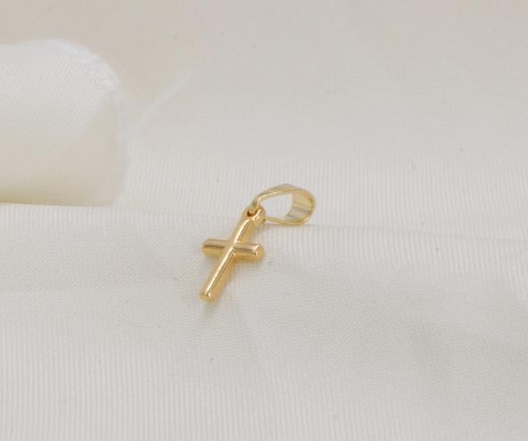 Colgante Mini Cruz Oro Laminado 18k